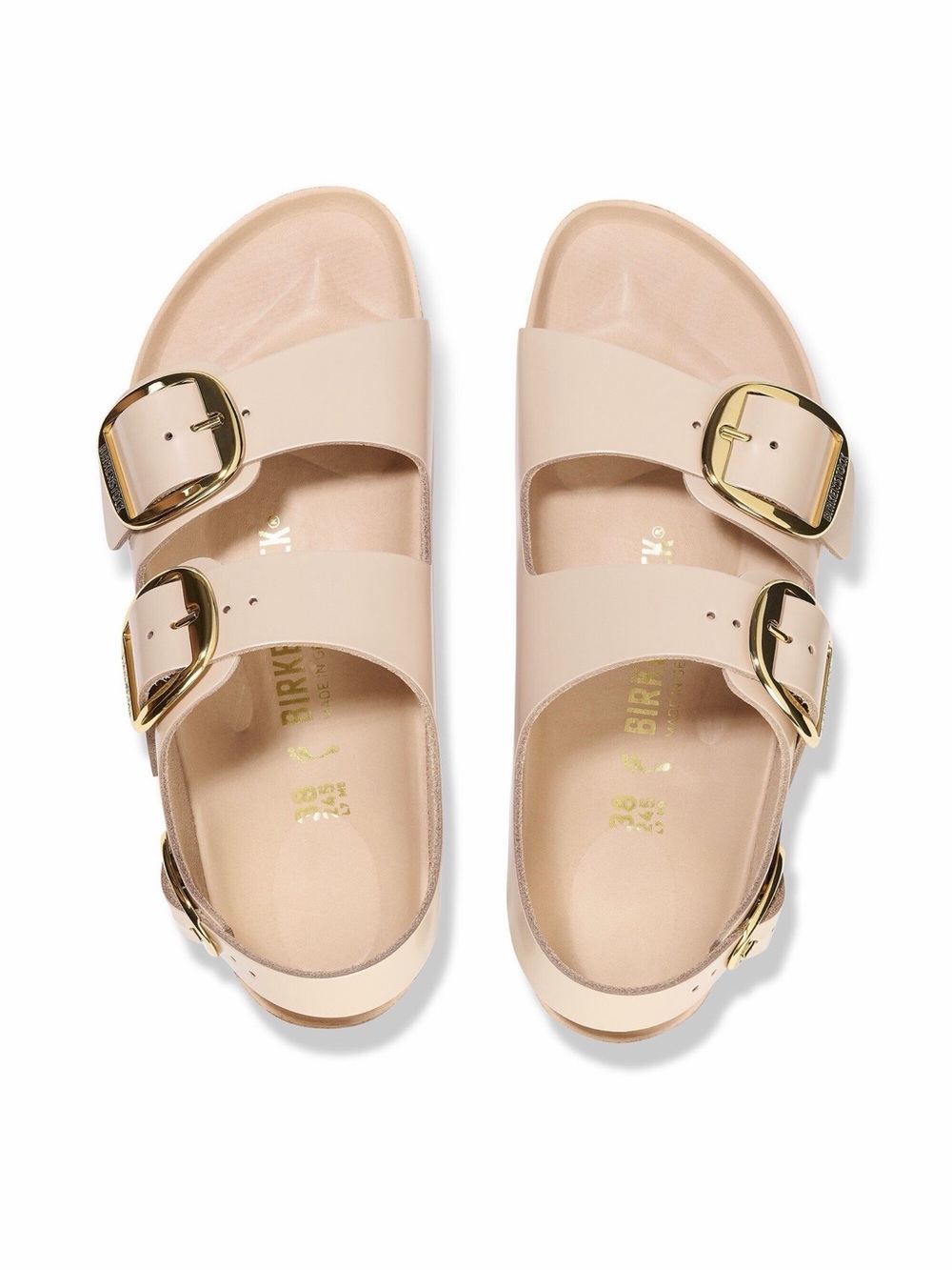 Birkenstock Milano Soft Pink Sandals with Big Buckles - Picture 7 of 11